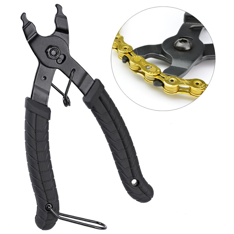 Oumers Bike Master Link Plier Tool, 2 in 1 Bicycle Chain Quick Link Opener-Closer Remover Compatible with All Speed Chain Repair - Image 2